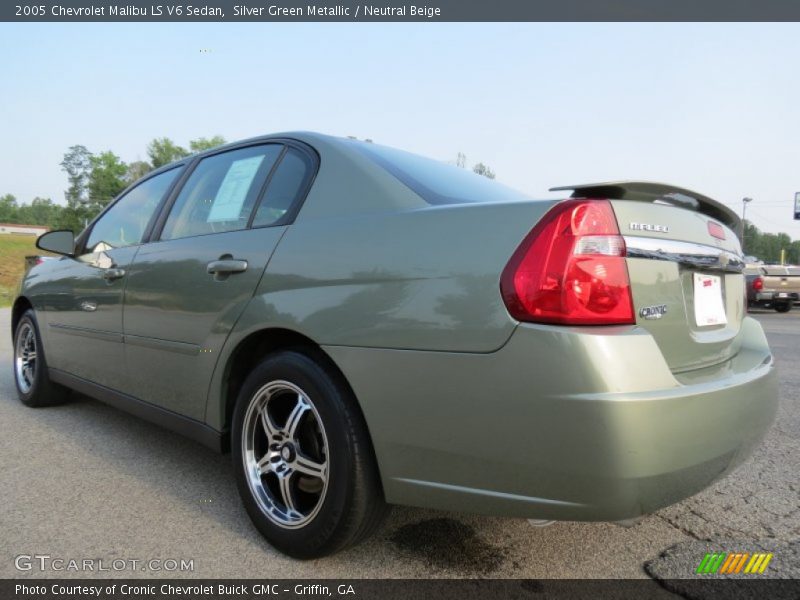 Silver Green Metallic / Neutral Beige 2005 Chevrolet Malibu LS V6 Sedan