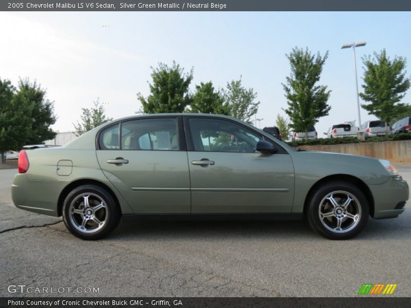 Silver Green Metallic / Neutral Beige 2005 Chevrolet Malibu LS V6 Sedan