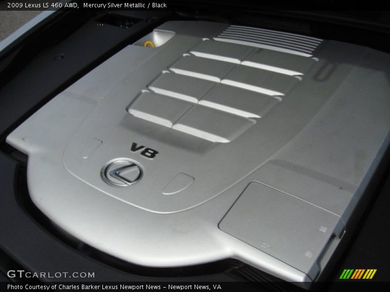 Mercury Silver Metallic / Black 2009 Lexus LS 460 AWD