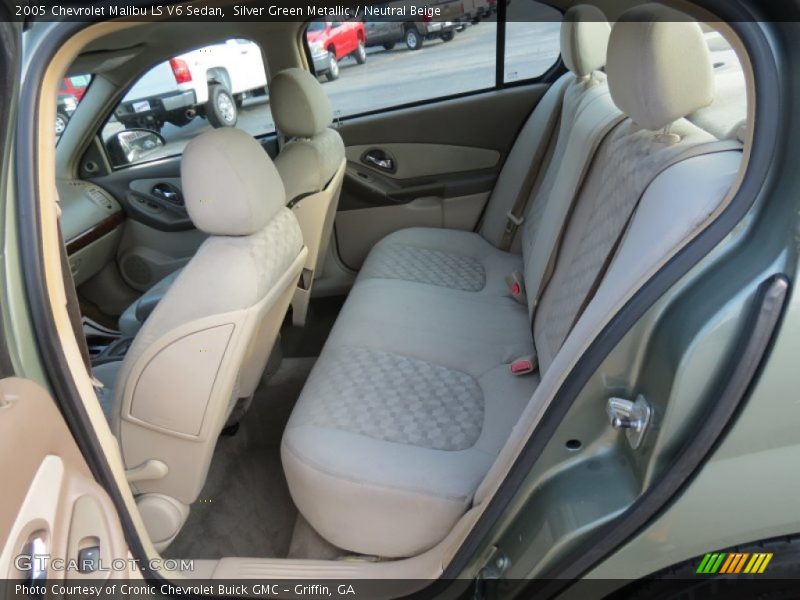 Rear Seat of 2005 Malibu LS V6 Sedan