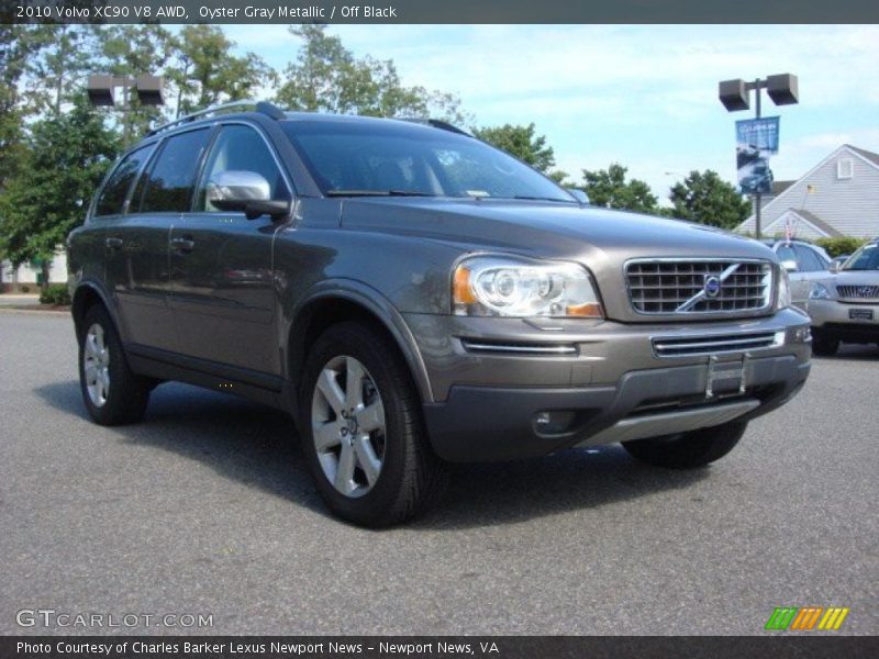 Oyster Gray Metallic / Off Black 2010 Volvo XC90 V8 AWD