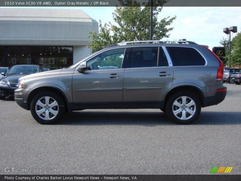 Oyster Gray Metallic / Off Black 2010 Volvo XC90 V8 AWD