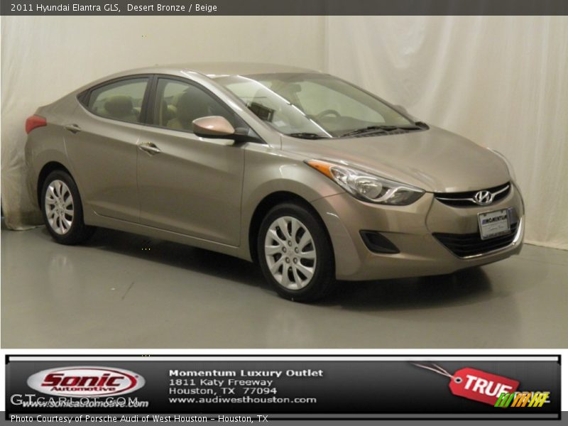 Desert Bronze / Beige 2011 Hyundai Elantra GLS