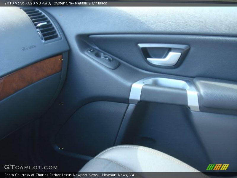 Oyster Gray Metallic / Off Black 2010 Volvo XC90 V8 AWD