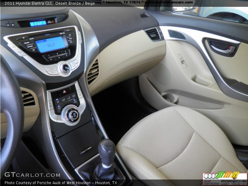 Desert Bronze / Beige 2011 Hyundai Elantra GLS