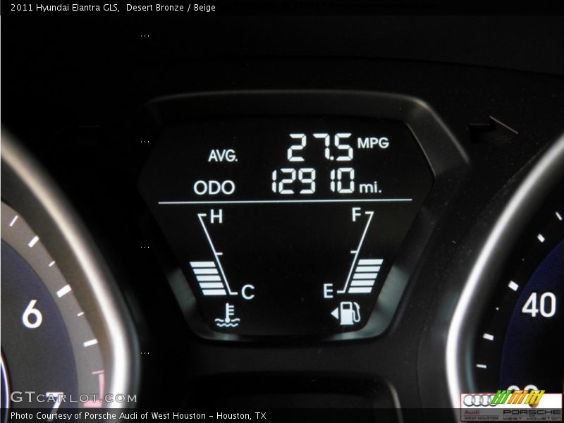 Desert Bronze / Beige 2011 Hyundai Elantra GLS