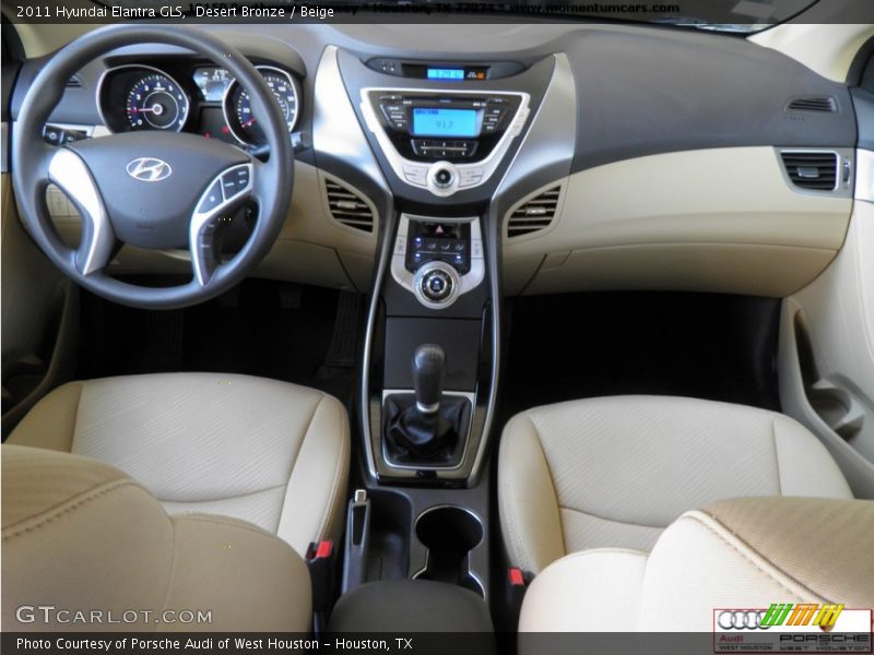 Desert Bronze / Beige 2011 Hyundai Elantra GLS