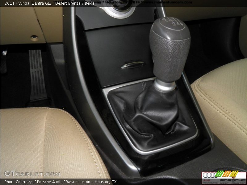 Desert Bronze / Beige 2011 Hyundai Elantra GLS