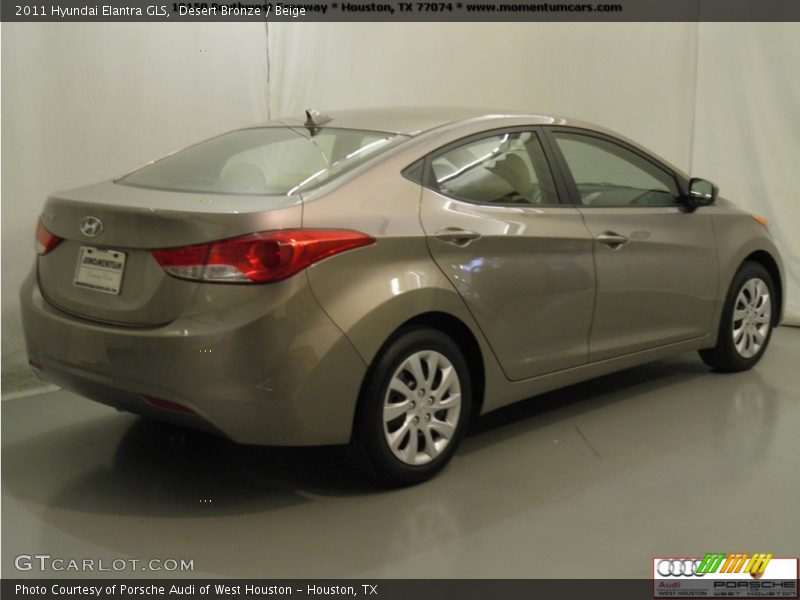 Desert Bronze / Beige 2011 Hyundai Elantra GLS