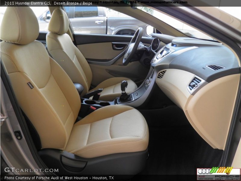 Desert Bronze / Beige 2011 Hyundai Elantra GLS