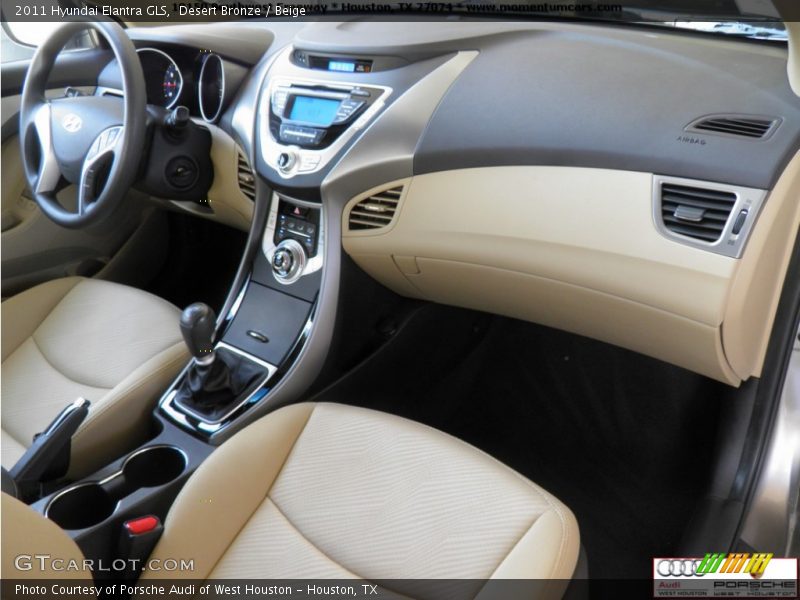 Desert Bronze / Beige 2011 Hyundai Elantra GLS