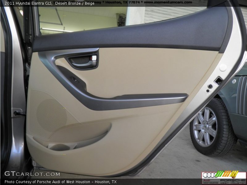 Desert Bronze / Beige 2011 Hyundai Elantra GLS