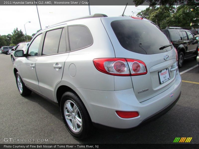 Moonstone Silver / Gray 2011 Hyundai Santa Fe GLS AWD
