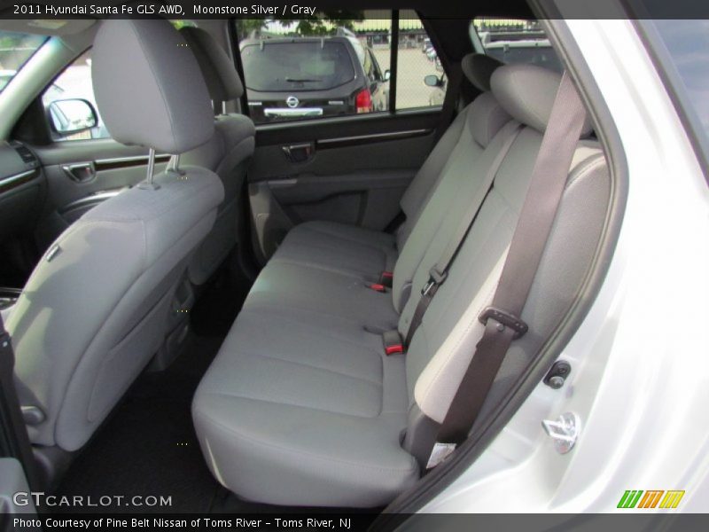 Moonstone Silver / Gray 2011 Hyundai Santa Fe GLS AWD