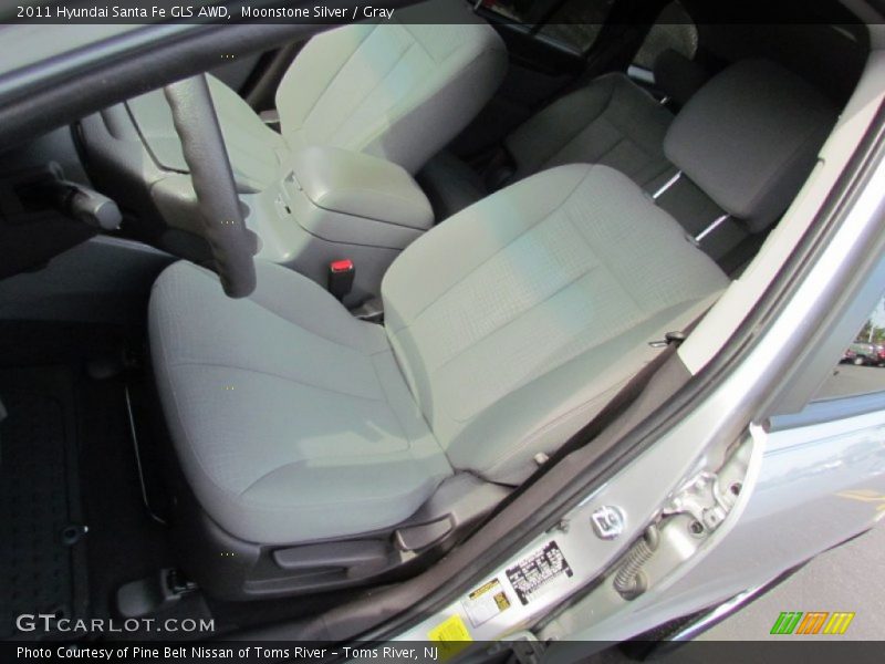 Moonstone Silver / Gray 2011 Hyundai Santa Fe GLS AWD