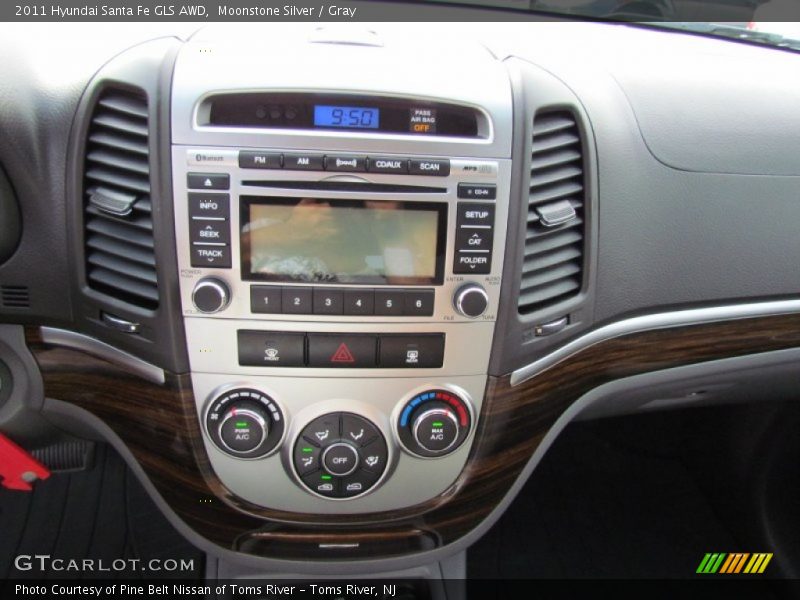 Moonstone Silver / Gray 2011 Hyundai Santa Fe GLS AWD