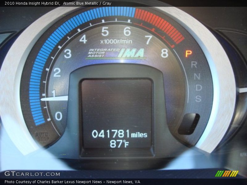 Atomic Blue Metallic / Gray 2010 Honda Insight Hybrid EX