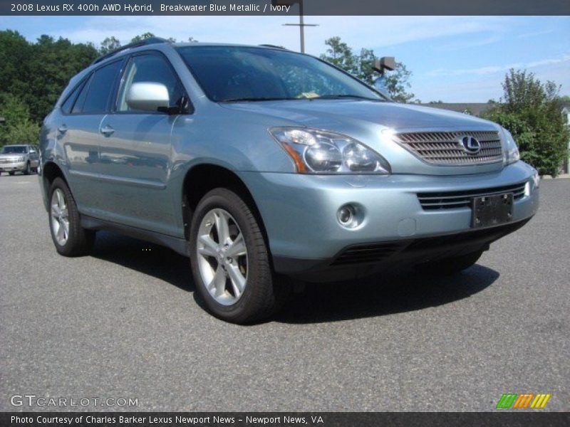 Breakwater Blue Metallic / Ivory 2008 Lexus RX 400h AWD Hybrid