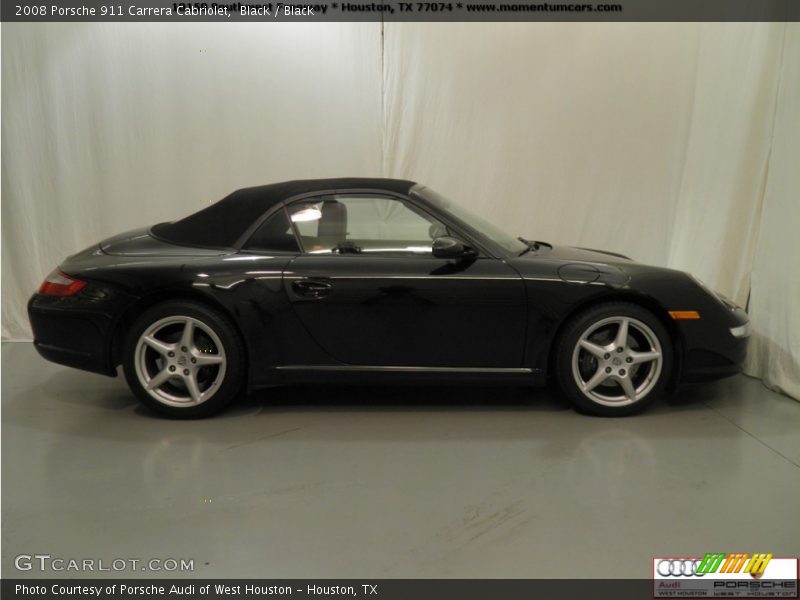 Black / Black 2008 Porsche 911 Carrera Cabriolet
