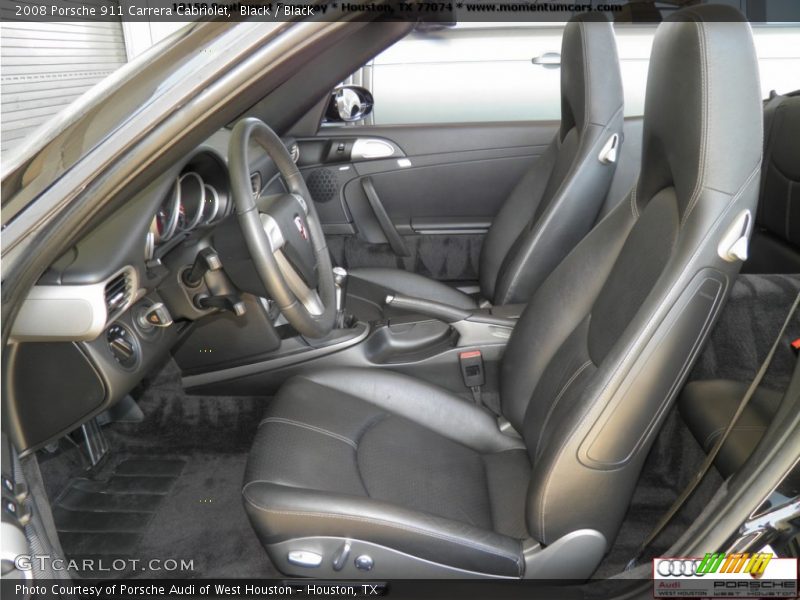 Black / Black 2008 Porsche 911 Carrera Cabriolet