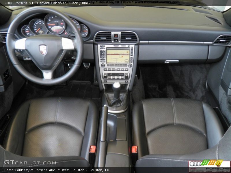 Black / Black 2008 Porsche 911 Carrera Cabriolet
