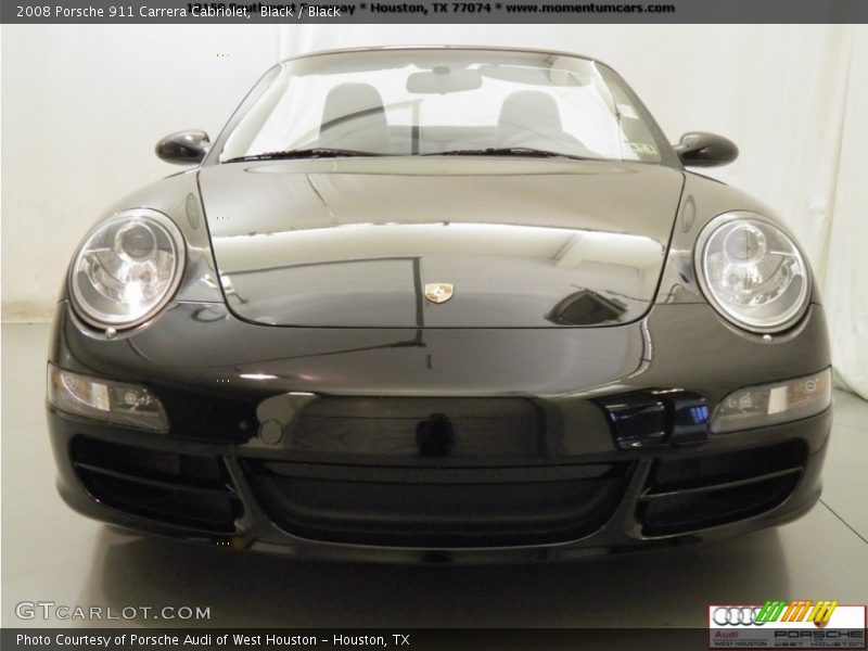 Black / Black 2008 Porsche 911 Carrera Cabriolet
