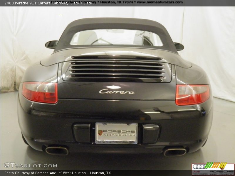 Black / Black 2008 Porsche 911 Carrera Cabriolet