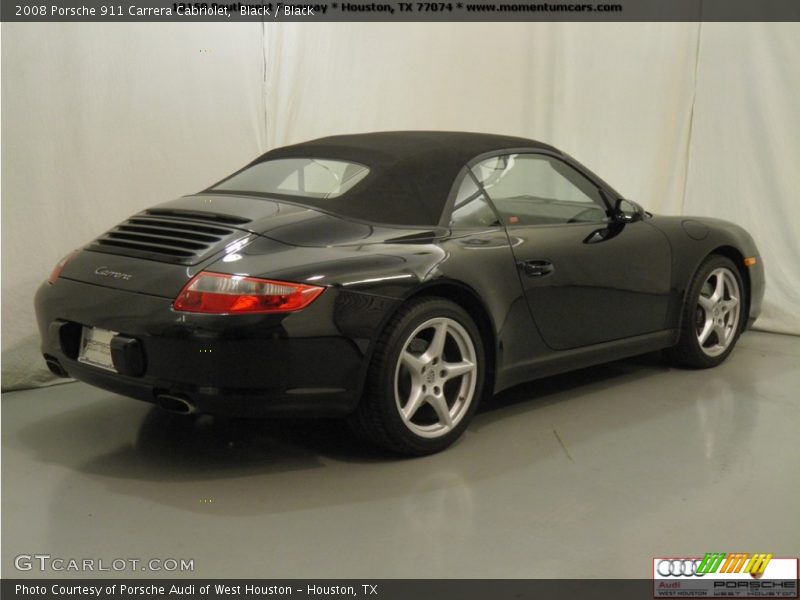 Black / Black 2008 Porsche 911 Carrera Cabriolet