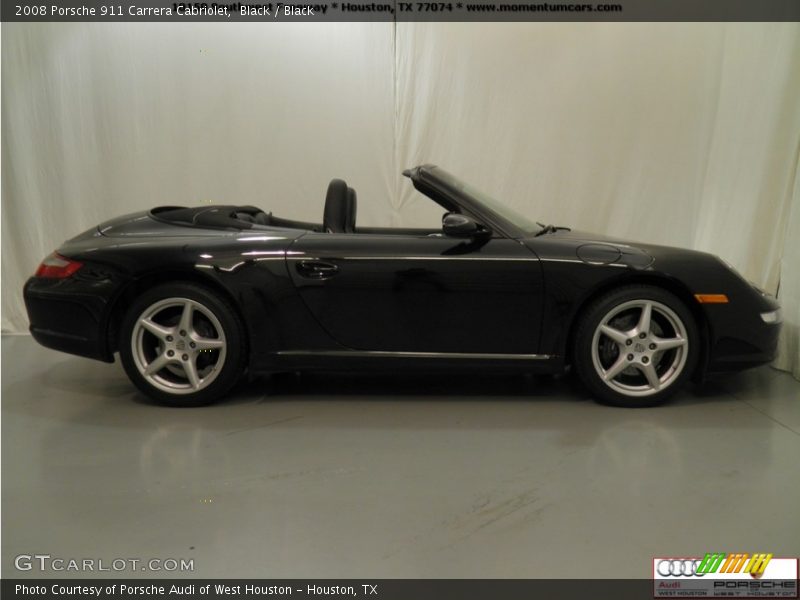 Black / Black 2008 Porsche 911 Carrera Cabriolet