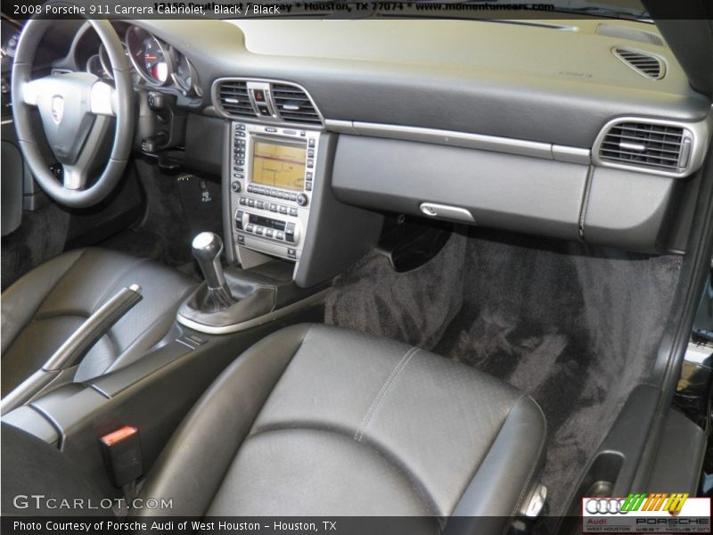 Black / Black 2008 Porsche 911 Carrera Cabriolet