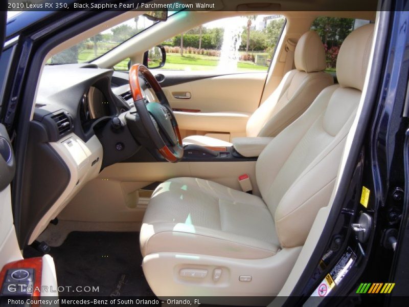 Black Sapphire Pearl / Parchment/Brown Walnut 2010 Lexus RX 350