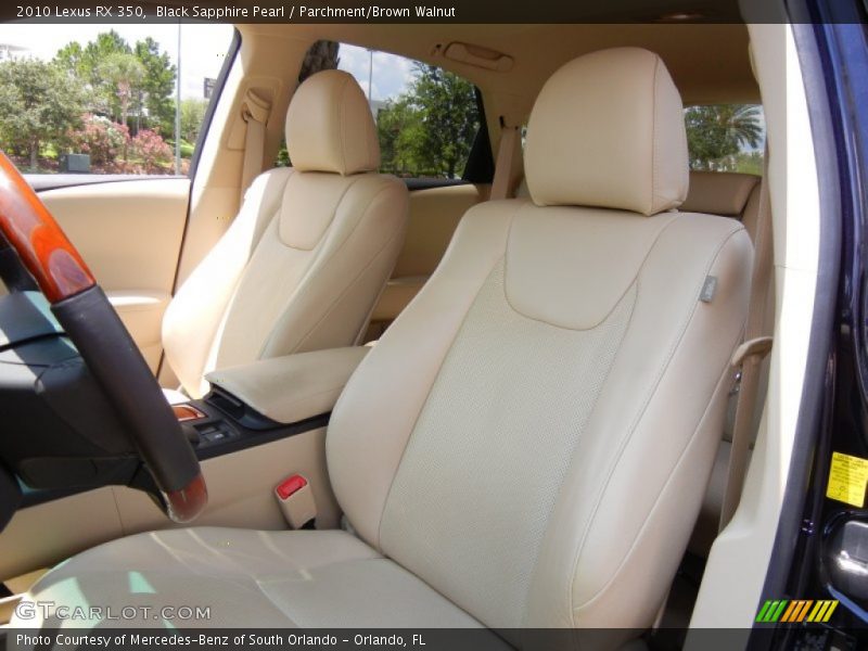 Black Sapphire Pearl / Parchment/Brown Walnut 2010 Lexus RX 350