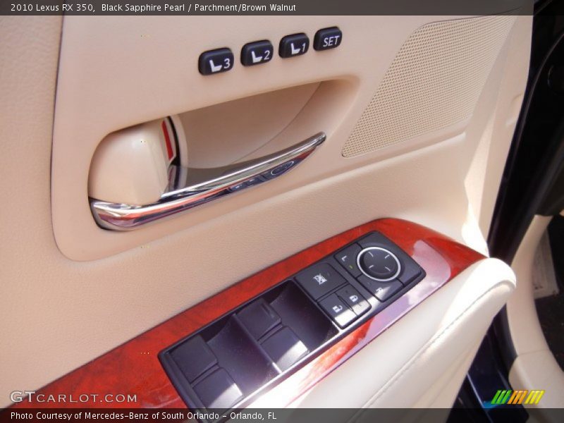 Black Sapphire Pearl / Parchment/Brown Walnut 2010 Lexus RX 350