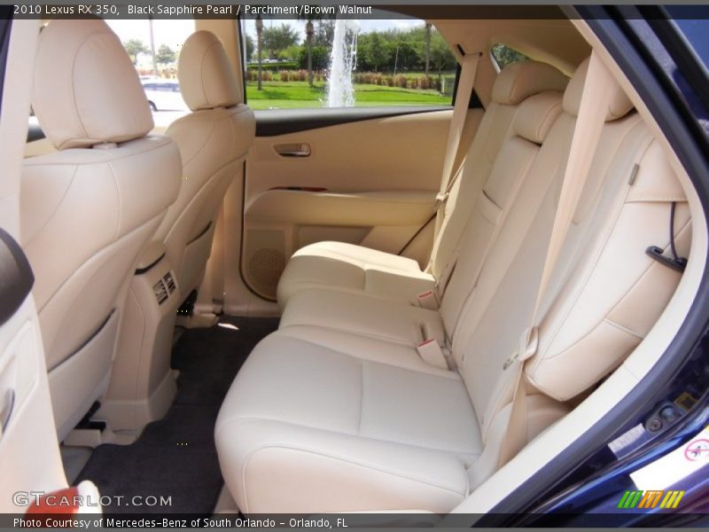 Black Sapphire Pearl / Parchment/Brown Walnut 2010 Lexus RX 350