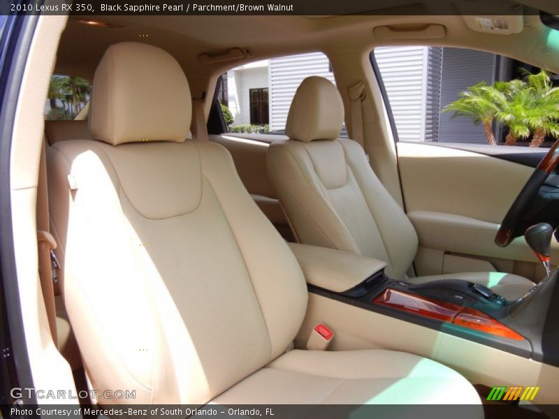 Black Sapphire Pearl / Parchment/Brown Walnut 2010 Lexus RX 350