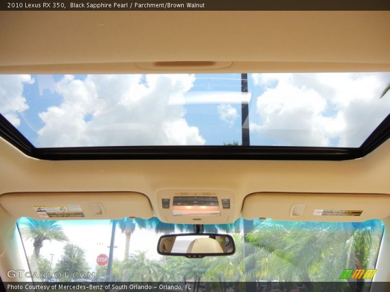 Black Sapphire Pearl / Parchment/Brown Walnut 2010 Lexus RX 350