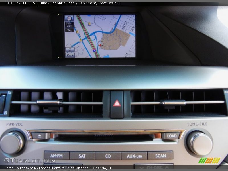 Black Sapphire Pearl / Parchment/Brown Walnut 2010 Lexus RX 350