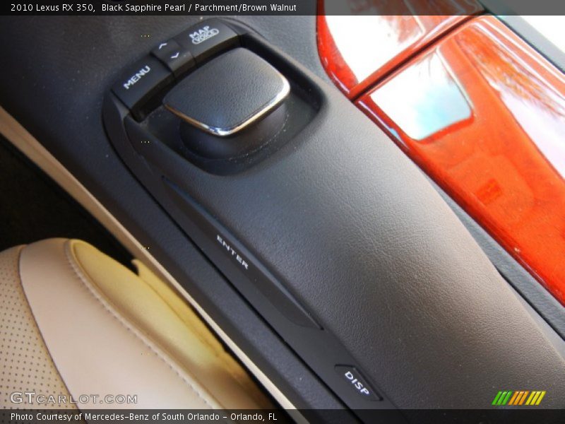 Black Sapphire Pearl / Parchment/Brown Walnut 2010 Lexus RX 350