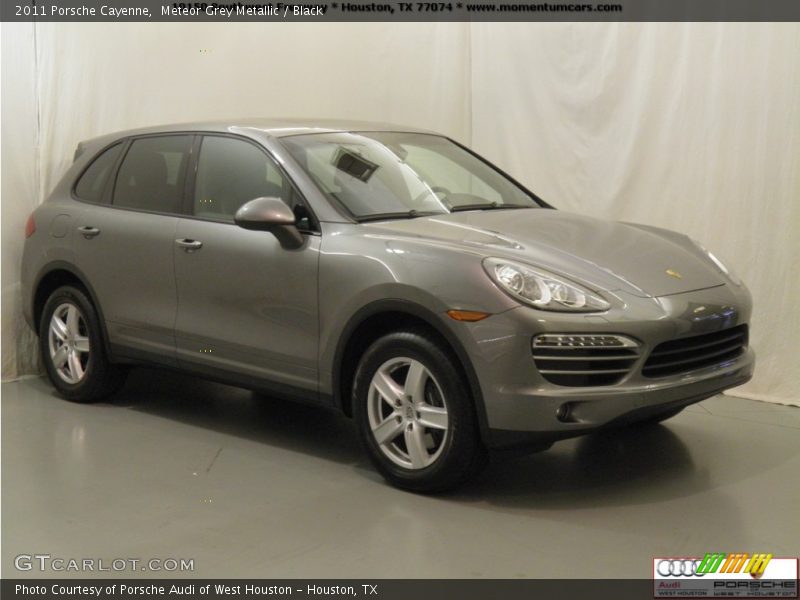 Meteor Grey Metallic / Black 2011 Porsche Cayenne