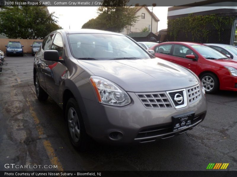 Gotham Gray Metallic / Gray 2008 Nissan Rogue S AWD
