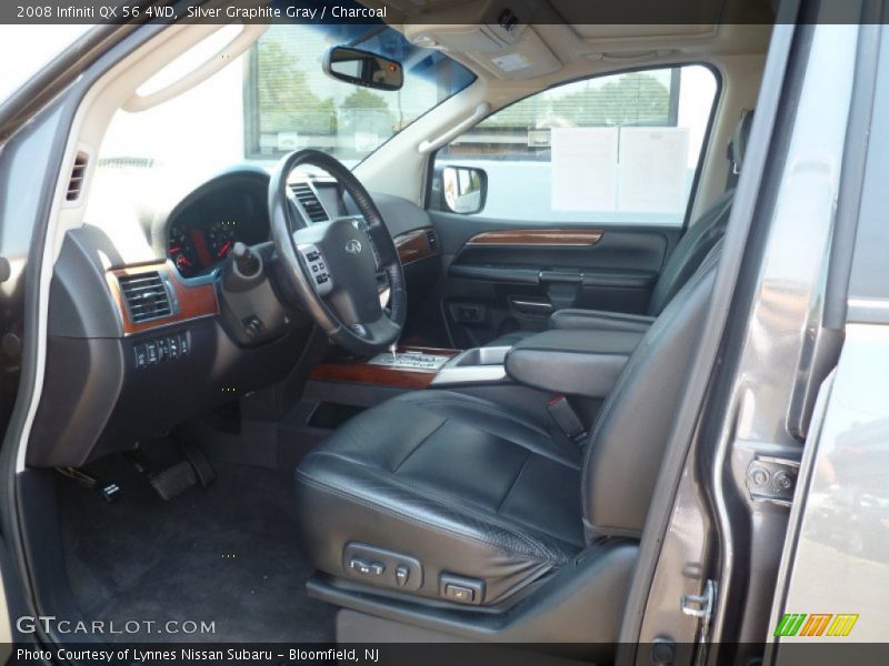  2008 QX 56 4WD Charcoal Interior