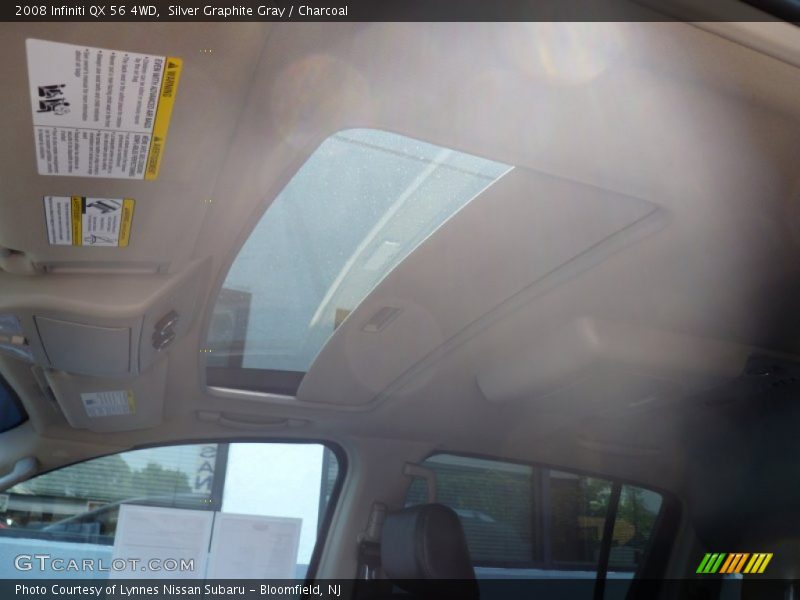 Silver Graphite Gray / Charcoal 2008 Infiniti QX 56 4WD