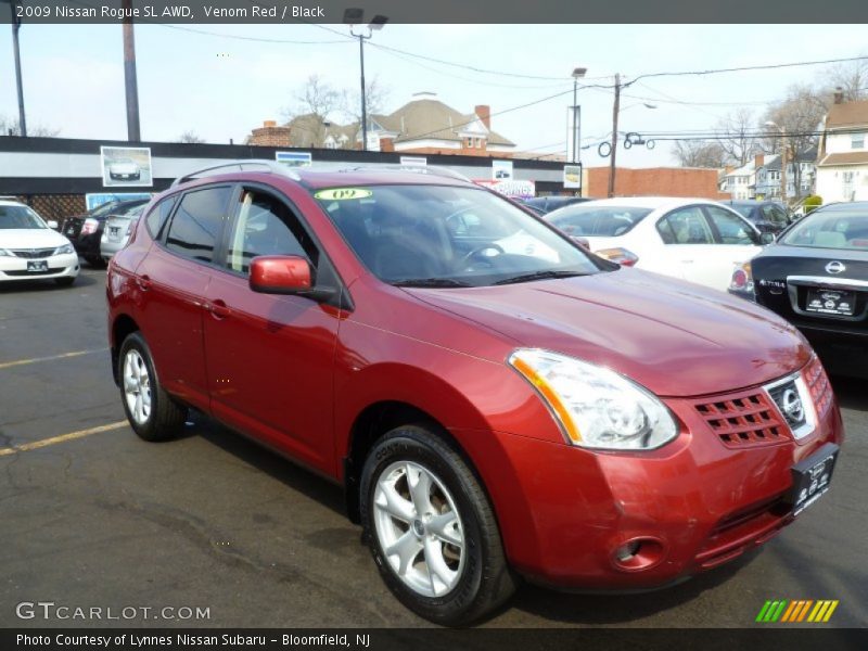 Venom Red / Black 2009 Nissan Rogue SL AWD