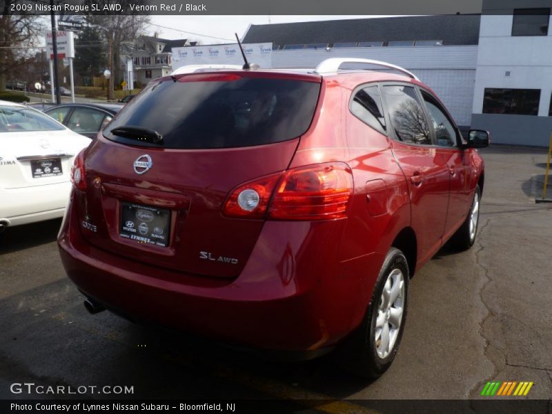 Venom Red / Black 2009 Nissan Rogue SL AWD