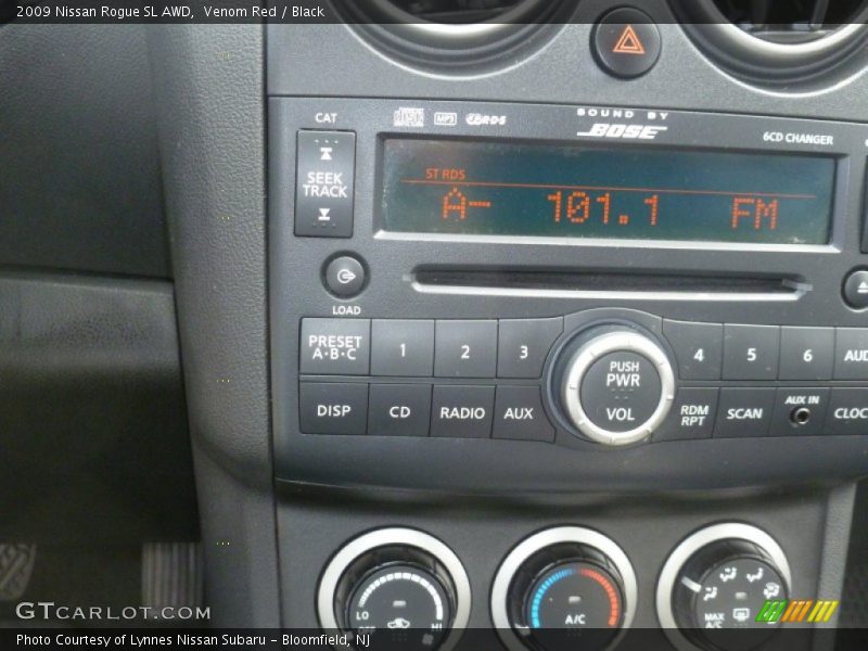 Venom Red / Black 2009 Nissan Rogue SL AWD