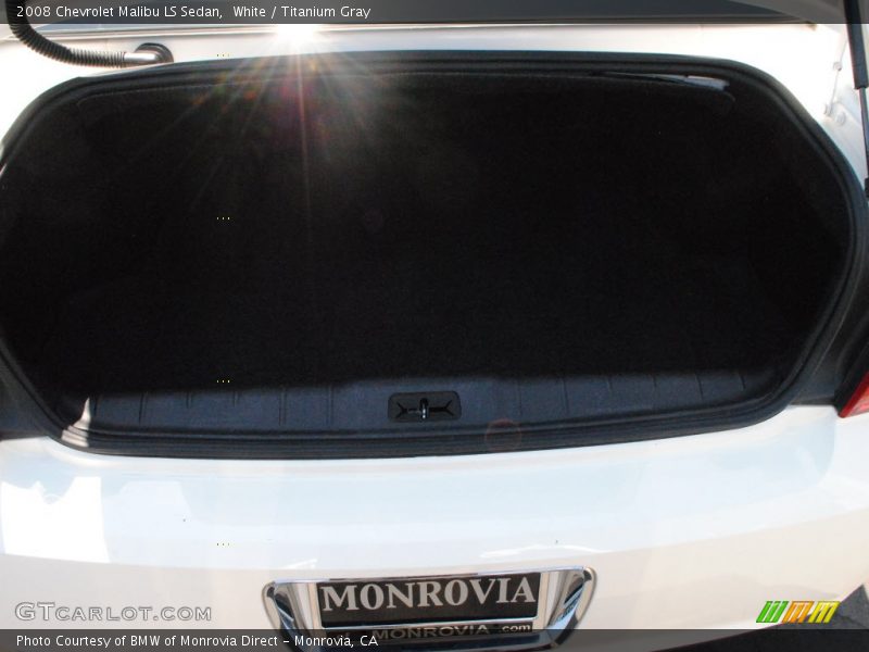White / Titanium Gray 2008 Chevrolet Malibu LS Sedan