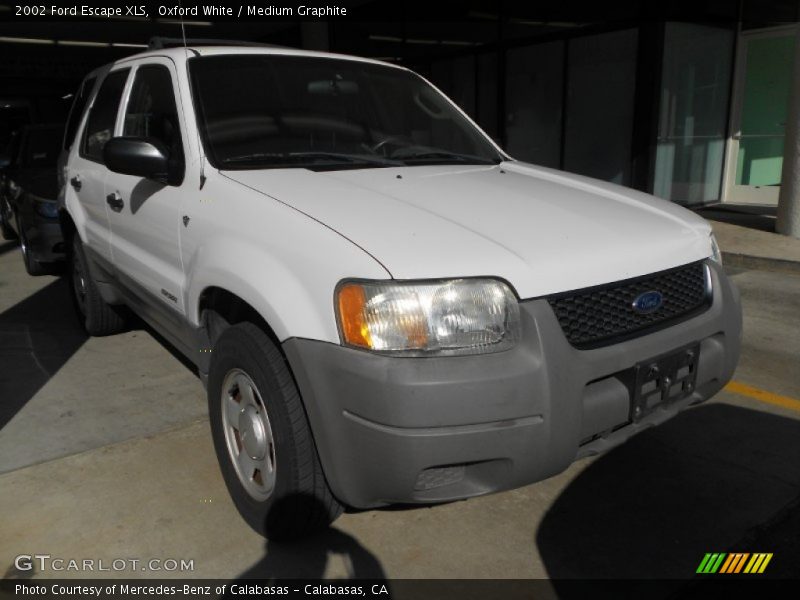 Oxford White / Medium Graphite 2002 Ford Escape XLS