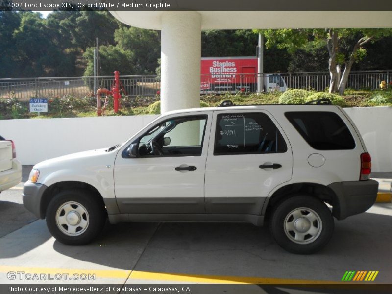 Oxford White / Medium Graphite 2002 Ford Escape XLS