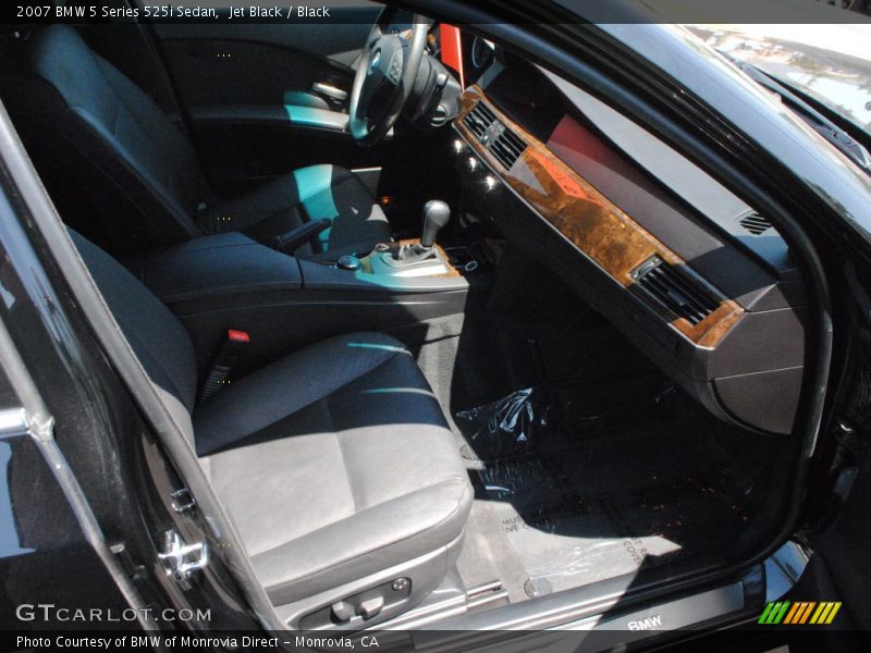 Jet Black / Black 2007 BMW 5 Series 525i Sedan