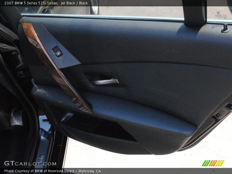 Jet Black / Black 2007 BMW 5 Series 525i Sedan